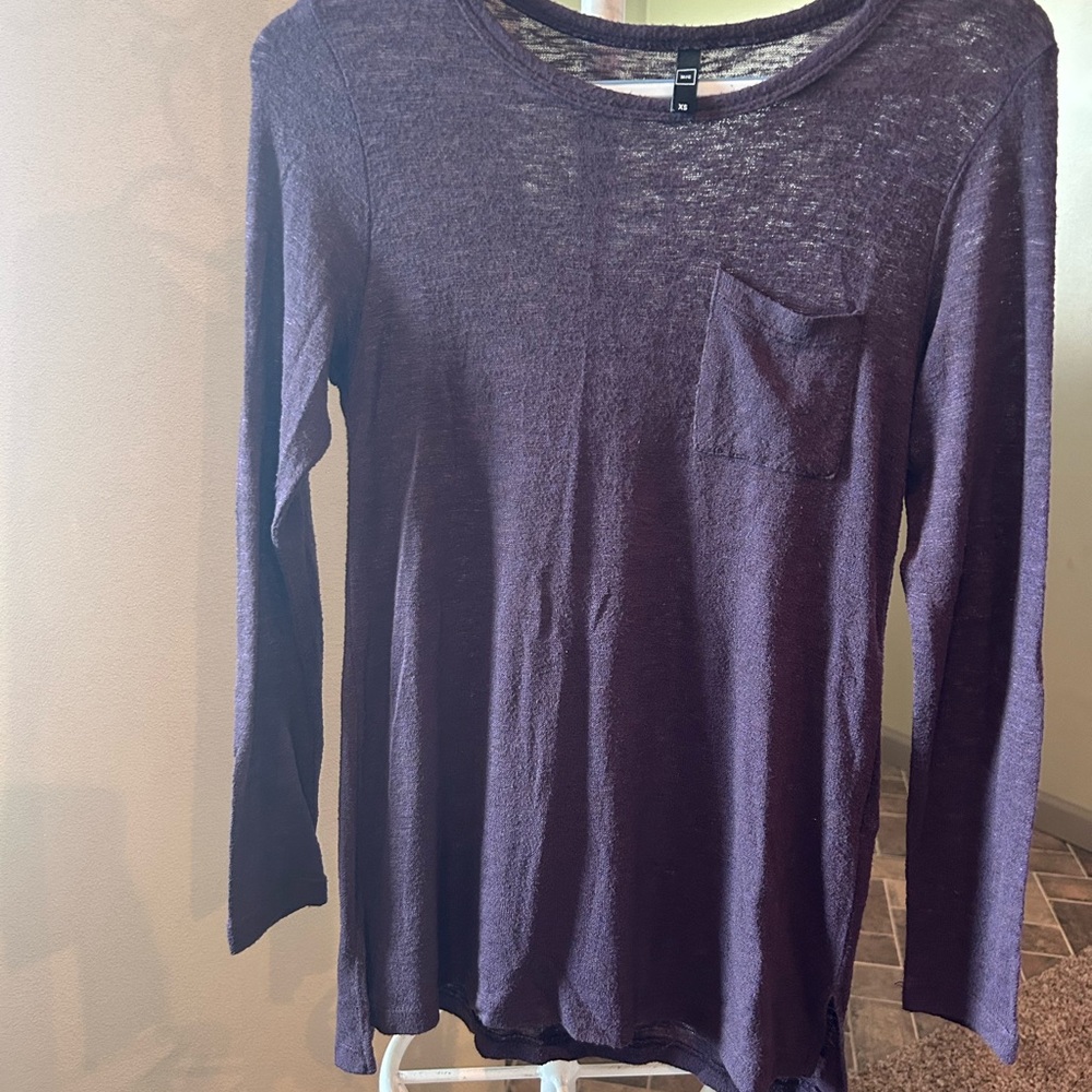 Purple Long Sleeve Top
